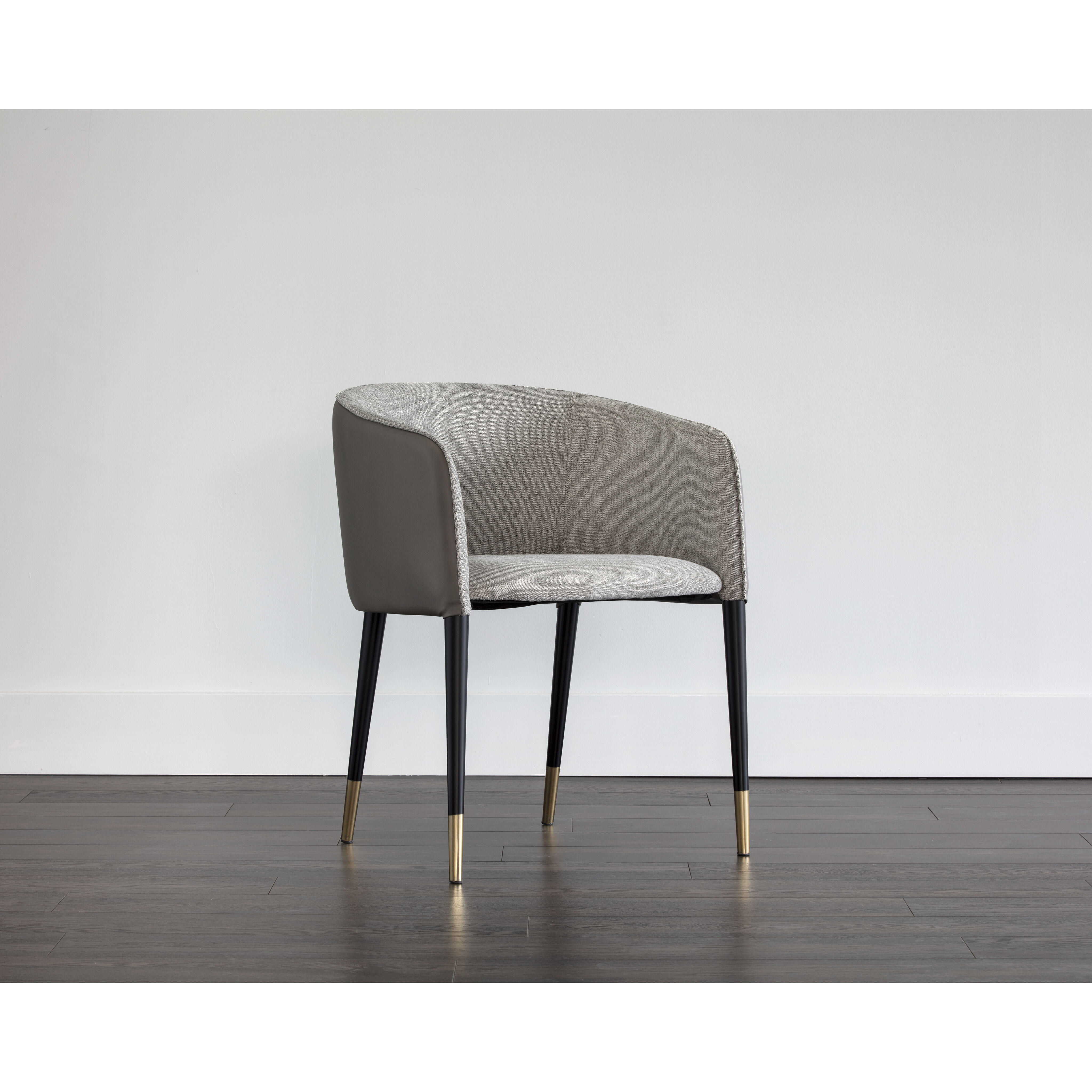 Asher Flint Grey / Napa Taupe Dining Armchair